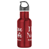 Ich habe kein Leben (Tanz) Trinkflasche (Rückseite)