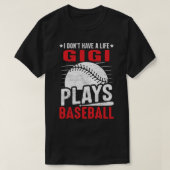 Ich habe kein Lebensmerkmal, Baseball T-Shirt (Design vorne)