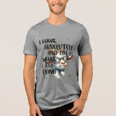 Ich habe keine Ahnung, Tri-Blend Shirt (Vorderseite)