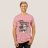 Ich habe keine Ahnung, Tri-Blend Shirt (Vorderseite voll)