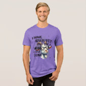 Ich habe keine Ahnung, Tri-Blend Shirt (Vorderseite voll)