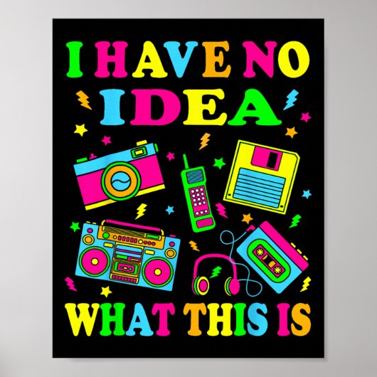 Ich habe keine Ahnung, was das sind Männer Frauen  Poster (Vorne)