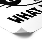 Ich habe keine Ahnung, was ich mit Katze mache Poster (Ecke)