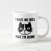 Ich habe keine Ahnung, was ich mit lustiger Katze 