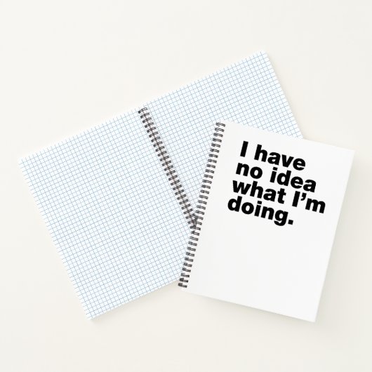 Ich habe keine Ahnung, was ich tue Notizblock (Innenseite)