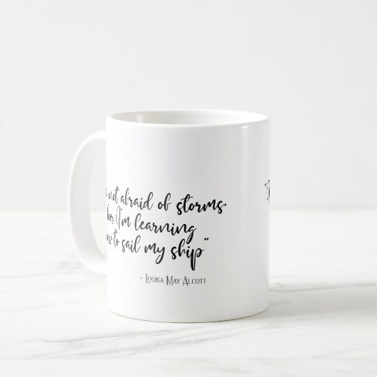 Ich habe keine Angst vor Stürmen Little Women Zita Kaffeetasse (Vorderseite Links)