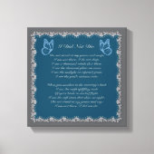 Ich habe keine Bereavement-Leinwand Die Leinwanddruck (Vorderseite)