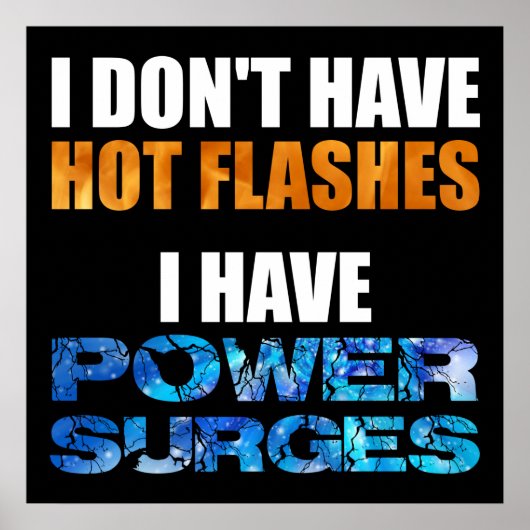 Ich habe keine Blitze, ich habe Power-Surges Poster (Vorne)