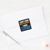 Ich habe keine Blitze, ich habe Power-Surges Quadratischer Aufkleber (Umschlag)