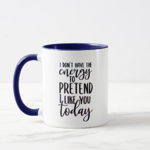 Ich habe keine Energie Keramik-Tasse Tasse