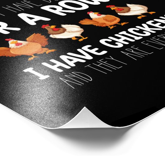 Ich habe keine Enten oder eine Reihe, die ich Hühn Fotodruck (Ecke)