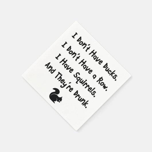 Ich habe keine Enten Serviette (Ecke)