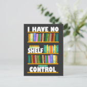 Ich habe keine Kontrolle, leseliebhaber T - Shirt Postkarte (Stehend Vorderseite)