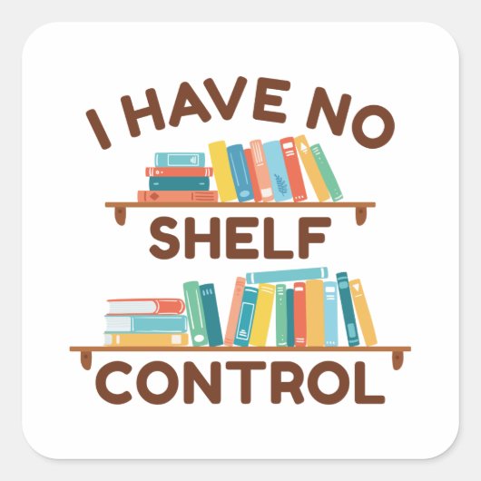 Ich habe keine Kontrolle Quadratischer Aufkleber (Vorderseite)
