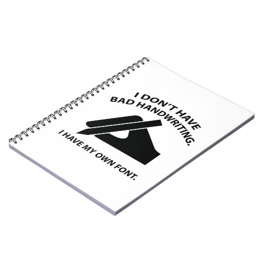 Ich habe keine schlechte Handschrift. Ich habe mei Notizblock (Linke Seite)