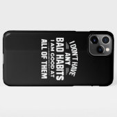 Ich habe keine schlechten Gewohnheiten, die ich gu iPhone Hülle (Rückseite (Horizontal))