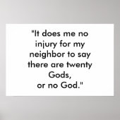 "Ich habe keine Verletzung Poster (Vorne)