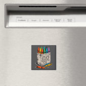 Ich habe keine Zeit oder Wachsmalstifte Lustiger S Magnet (In Situ (Geschirrspüler))
