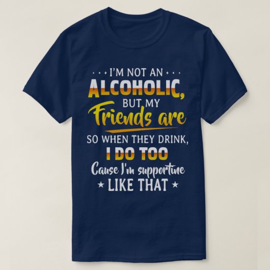 Ich habe keinen Alkohol T-Shirt (Design vorne)