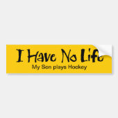 Ich habe keinen Autoaufkleber (Hockey) (Vorne)