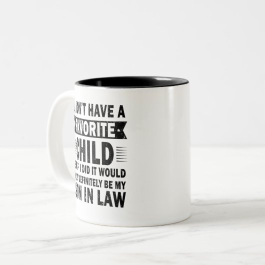 Ich habe keinen Lieblingssöhne im Jura Zweifarbige Tasse (Vorderseite Links)