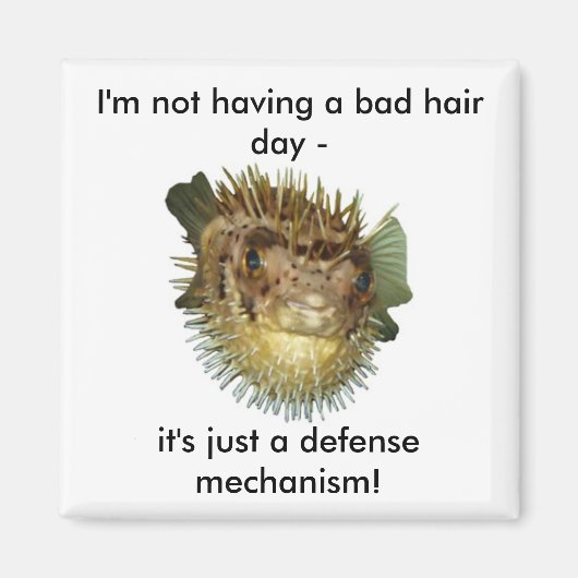 Ich habe keinen schlechten Haartag - Magnet (Vorne)