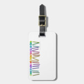 ICH HABE KRAYONEN UND ICH WEISS, WIE ICH SIE NUTZE GEPÄCKANHÄNGER (Vorderseite vertikal)