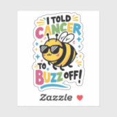 Ich habe Krebs abgesagt Aufkleber (Blatt)