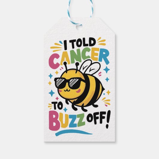 Ich habe Krebs abgesagt Geschenkanhänger (Rückseite)