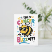Ich habe Krebs abgesagt Postkarte (Stehend Vorderseite)