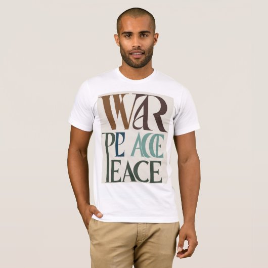 Ich habe Krieg gesehen, ich Liebe Frieden T-Shirt (Vorne ganz)