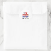 ICH HABE KROATIEN RUNDER AUFKLEBER (Tasche)