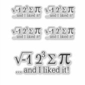 Ich habe Kuchen gegessen und es gefiel mir. Aufkleber (Vorderseite)