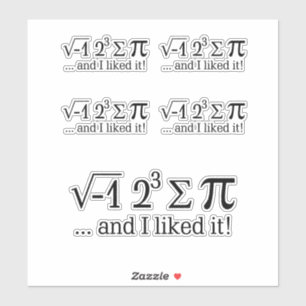 Ich habe Kuchen gegessen und es gefiel mir. Aufkleber