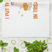 Ich habe Leckerei in die Behandlung Retro Funny Nu Geschirrtuch (Gefaltet)