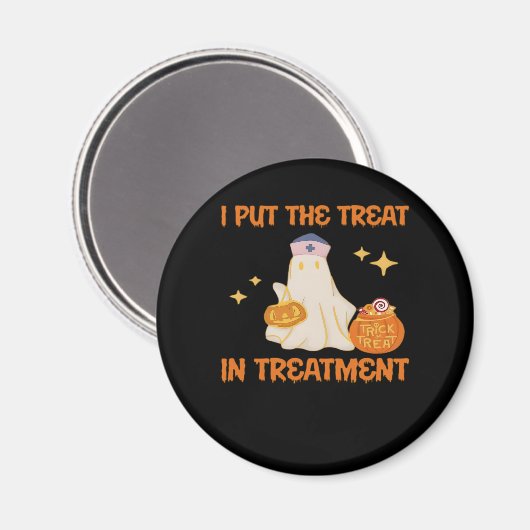 Ich habe Leckerei in die Behandlung Retro Funny Nu Magnet (Vorderseite/Rückseite)