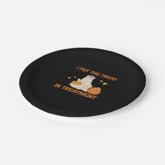 Ich habe Leckerei in die Behandlung Retro Funny Nu Pappteller (Schrägansicht)