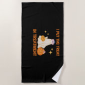 Ich habe Leckerei in die Behandlung Retro Funny Nu Strandtuch (Vorderseite)