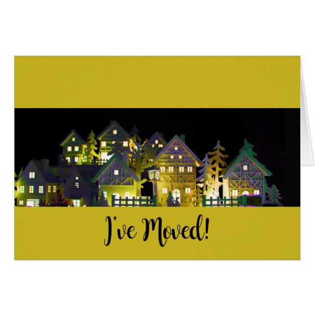 Ich habe leuchtende Weihnachtshäuser verschoben (Vorderseite (Horizontal))