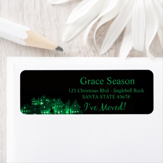 Ich habe leuchtende Weihnachtshäuser verschoben (Insitu)