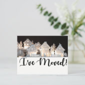 Ich habe leuchtende Weihnachtshäuser verschoben Postkarte (Stehend Vorderseite)