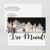 Ich habe leuchtende Weihnachtshäuser verschoben Postkarte (Vorne/Hinten)