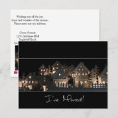 Ich habe leuchtende Weihnachtshäuser verschoben Postkarte (Vorne/Hinten)