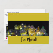 Ich habe leuchtende Weihnachtshäuser verschoben Postkarte (Vorne/Hinten)