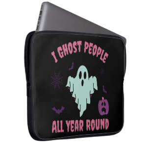 Ich habe Leute das ganze Jahr über zu Halloween ge Laptopschutzhülle