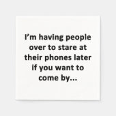 Ich habe Leute über Serviette (Vorderseite)