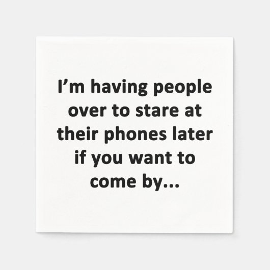 Ich habe Leute über Serviette (Vorderseite)