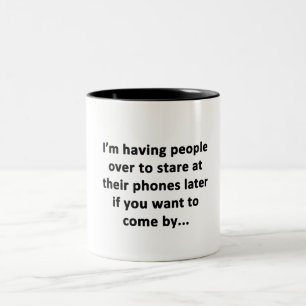 Ich habe Leute über Zweifarbige Tasse