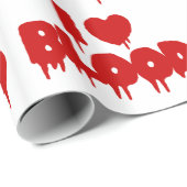 ICH HABE [LIEBE] BLUT GESCHENKPAPIER (Rolleneckpunkt)