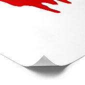 ICH HABE [LIEBE] BLUTPOSTER POSTER (Ecke)